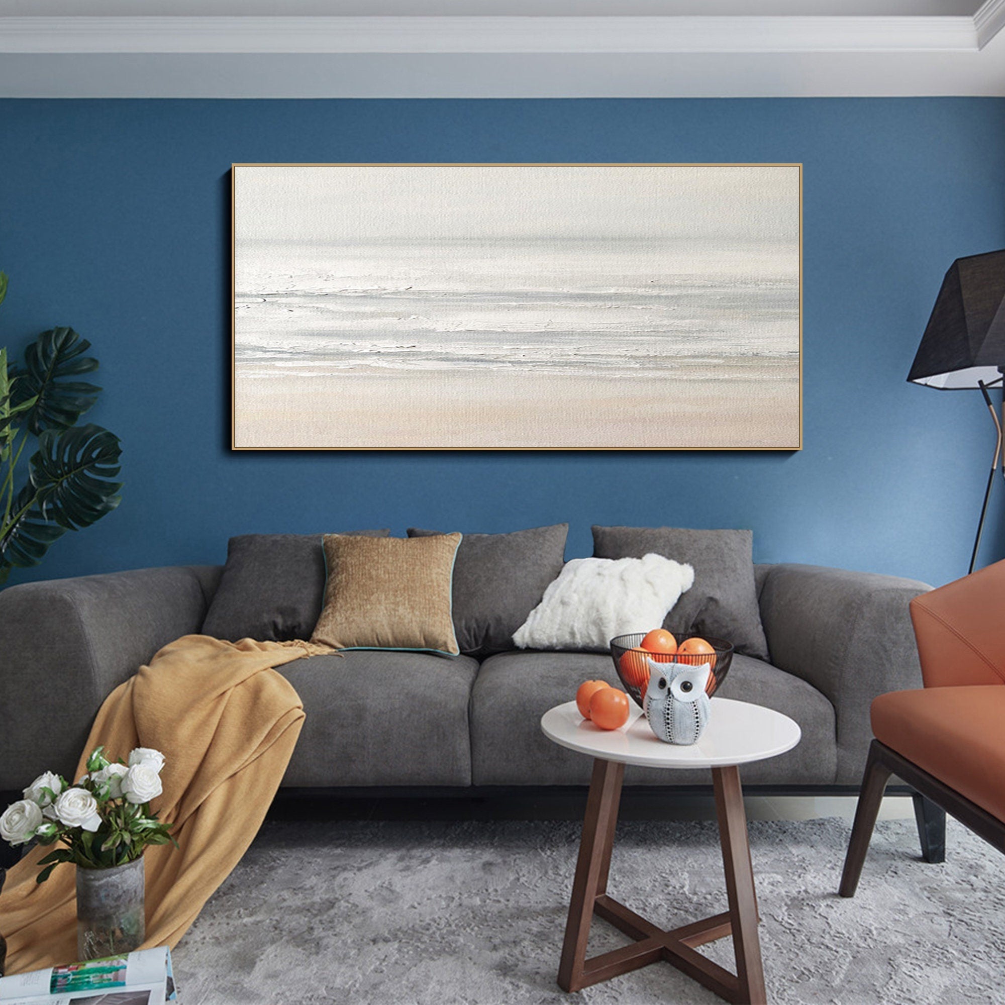 Textured Ocean Wave Painting | Original Coastal Landscape Canvas Art #TB 089