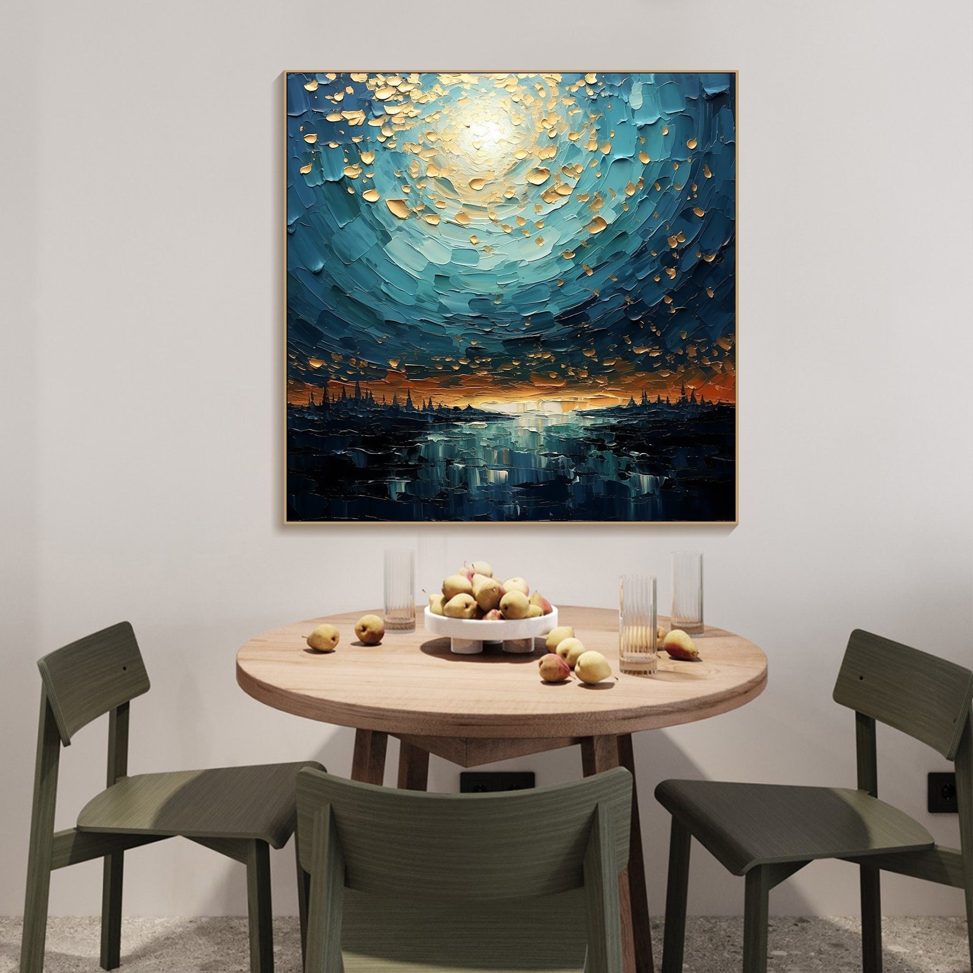Textured Seascape Art Wall Painting #TB 016