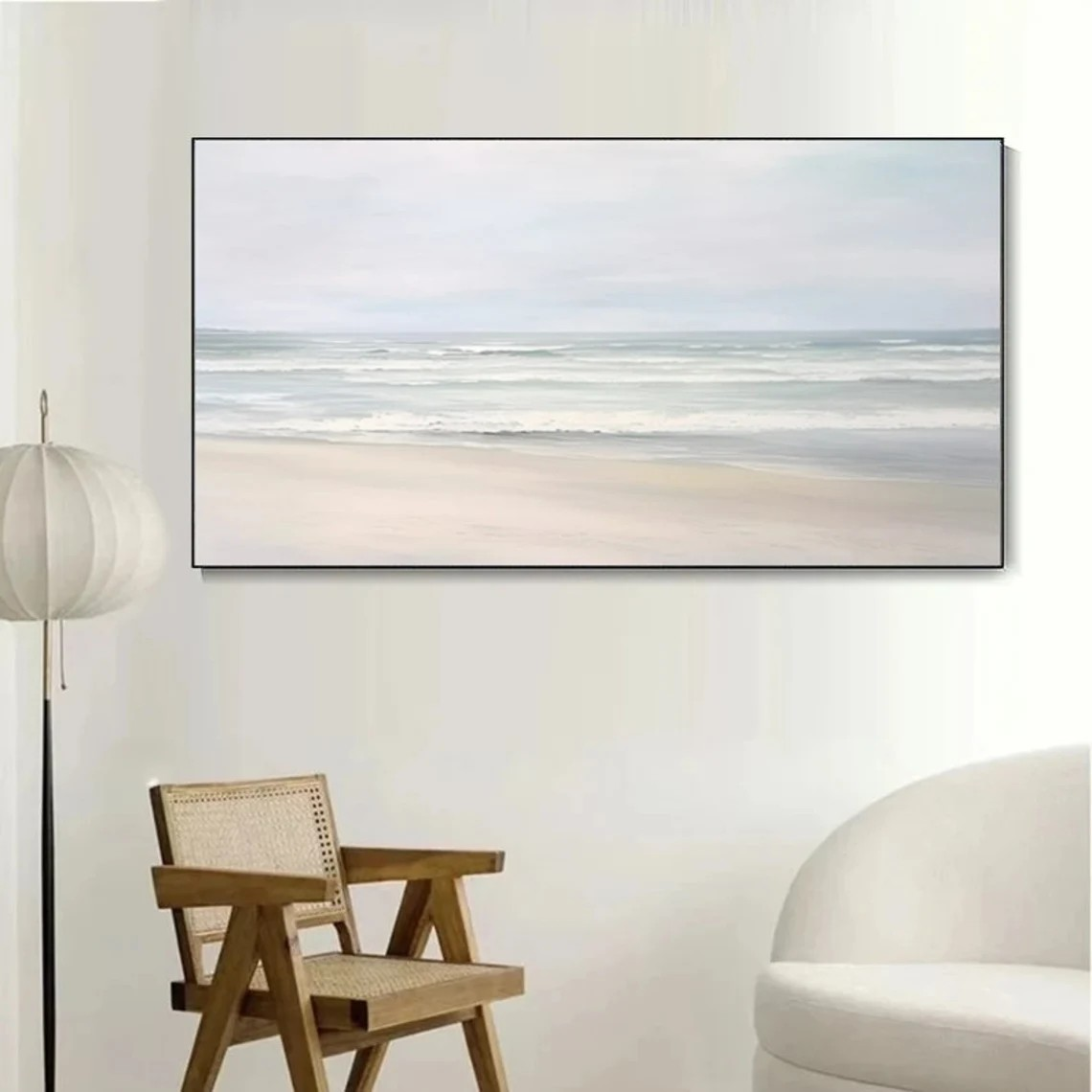 Modern Coastal Landscape - Handmade Seascape Wall Decor #TC 090