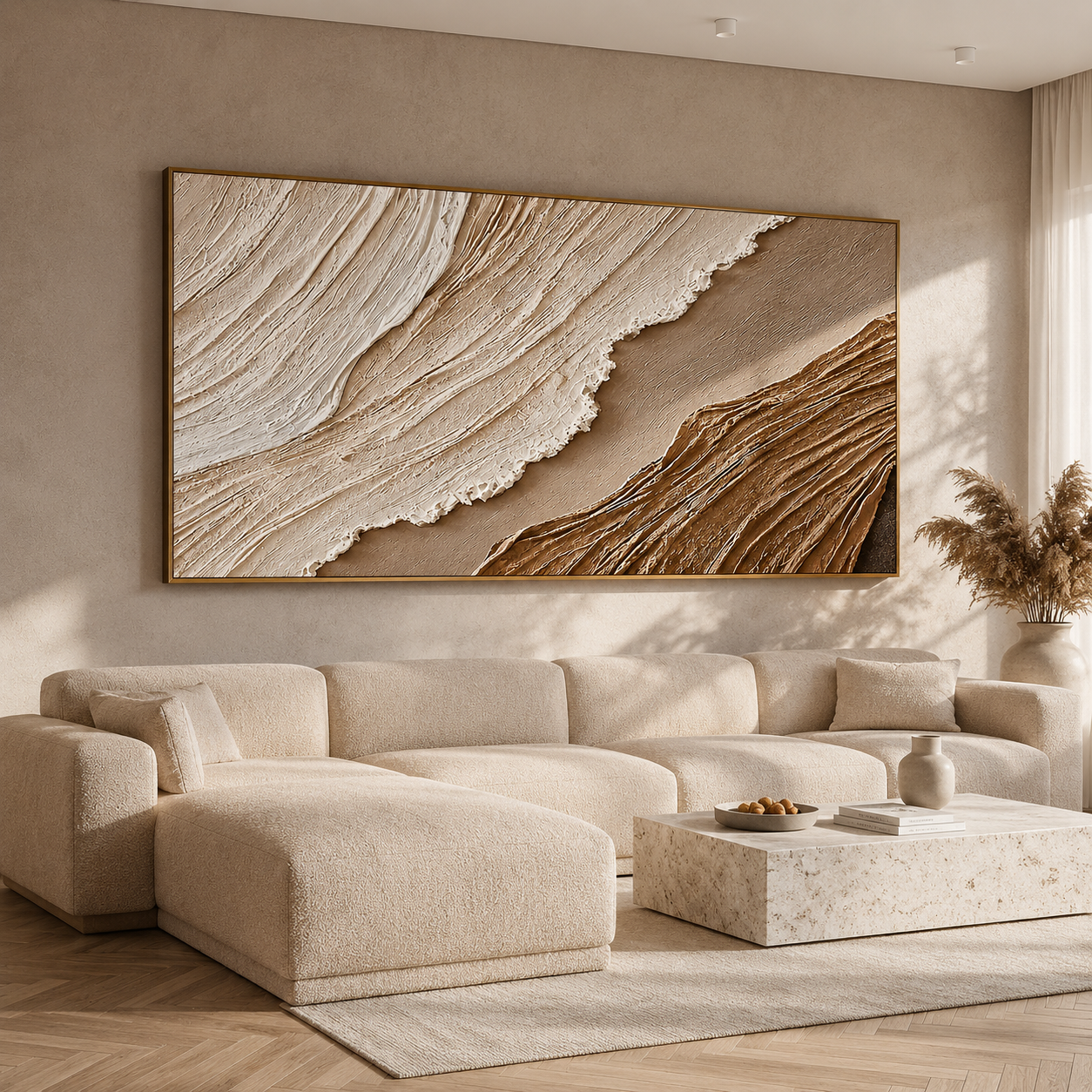 Desert Currents – Organic Texture Wall Art