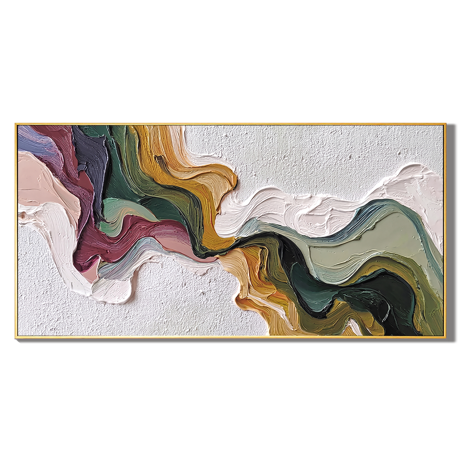Velvet Current – Colorful Textured Abstract Wall Art