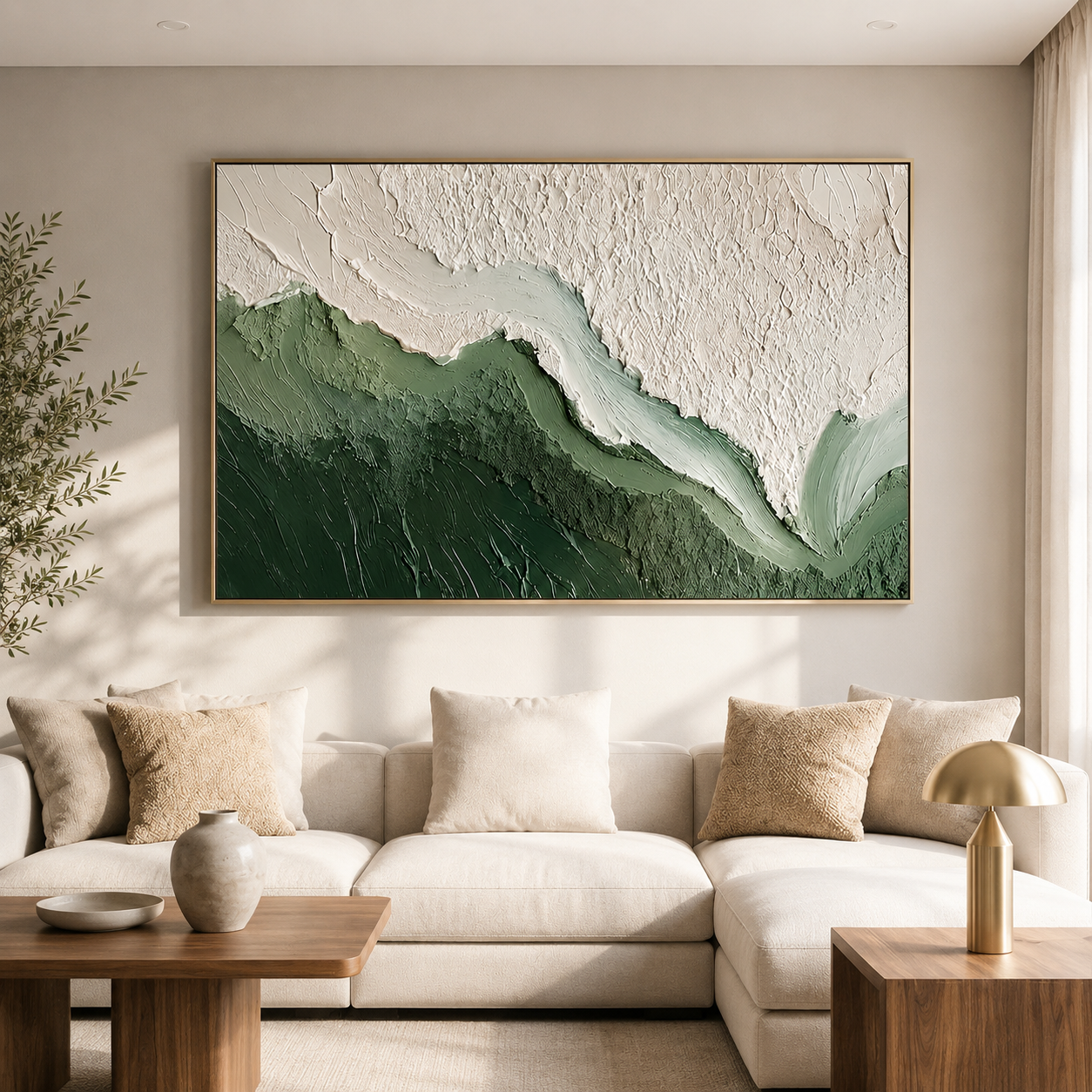 Emerald Tide – Coastal Texture Wall Art