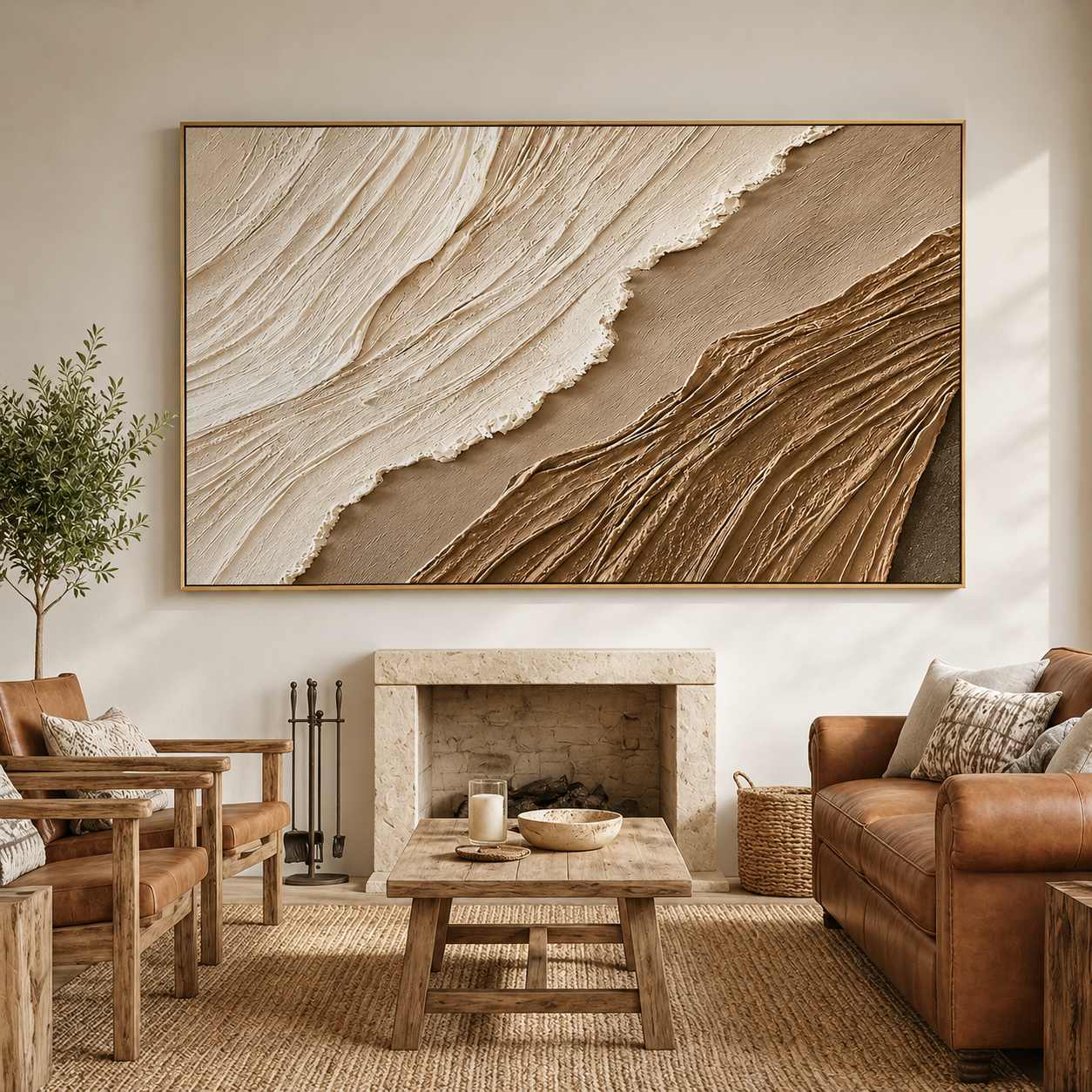 Desert Currents – Organic Texture Wall Art