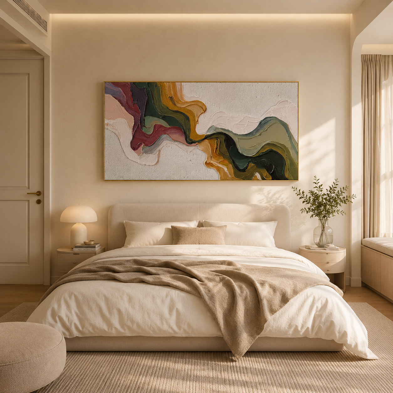 Velvet Current – Colorful Textured Abstract Wall Art